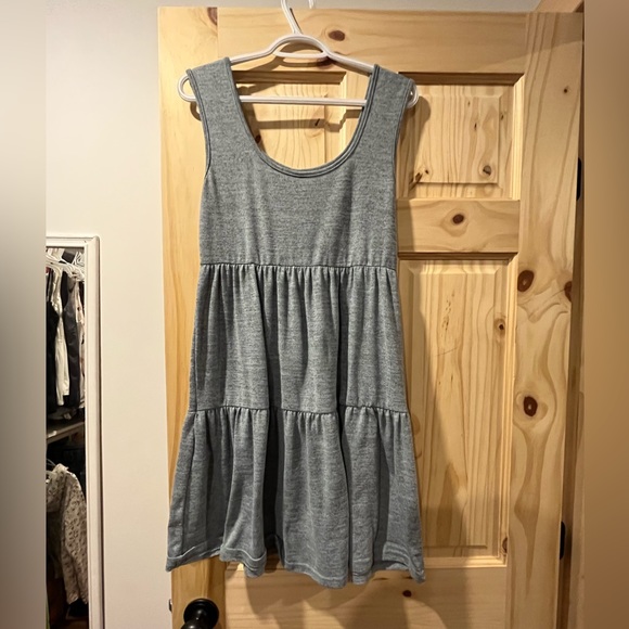 Blue/grey tiered dress - Picture 4 of 7